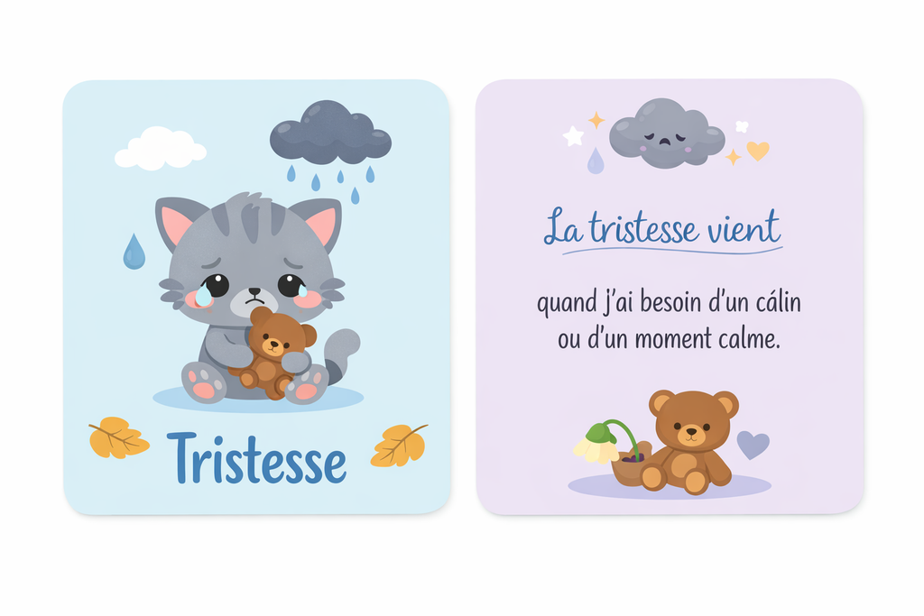 Les Émotions Douces - jeux de carte a imprimer