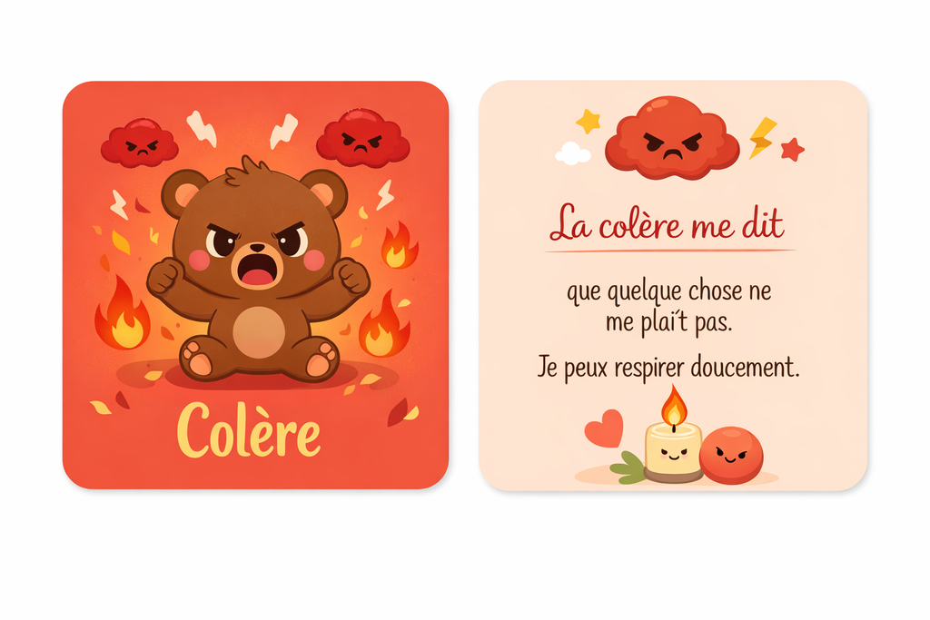 Les Émotions Douces - jeux de carte a imprimer