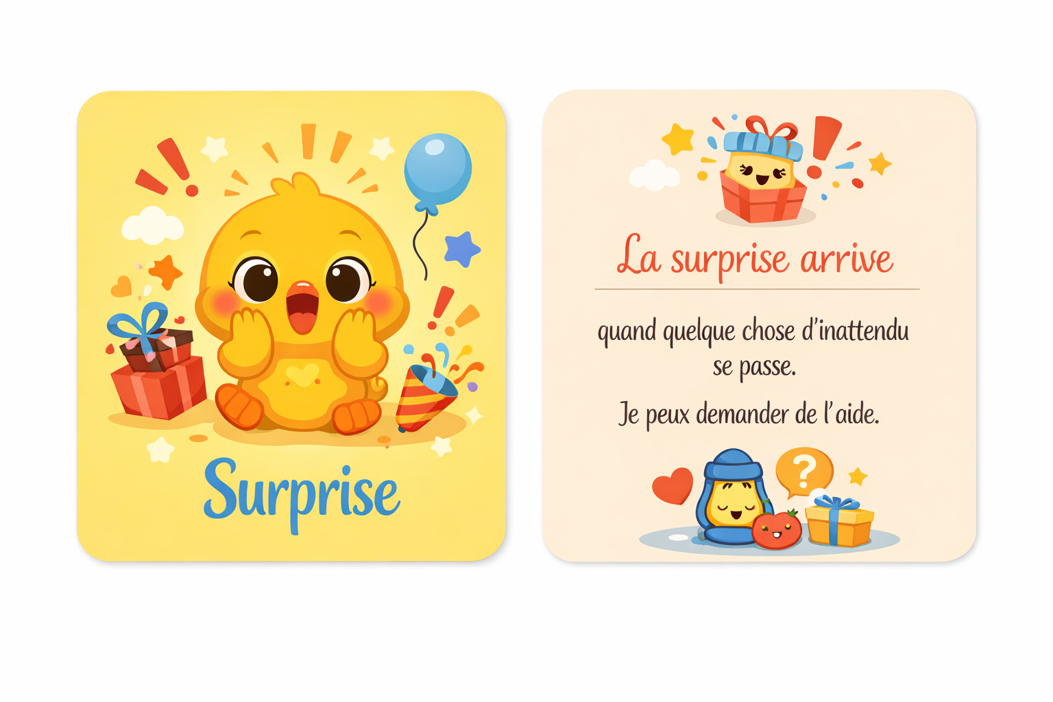 Les Émotions Douces - jeux de carte a imprimer